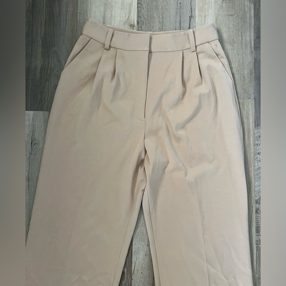 NEW Favorite Daughter The Favorite Pants beige High Waist Wide Leg Size 14 - Picture 6 of 10